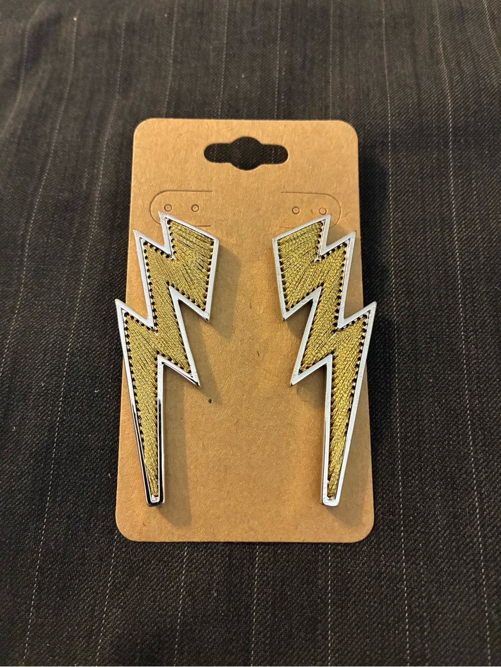 Mignonne Gavigan Gold & Silver Lightning Bolt Earrings